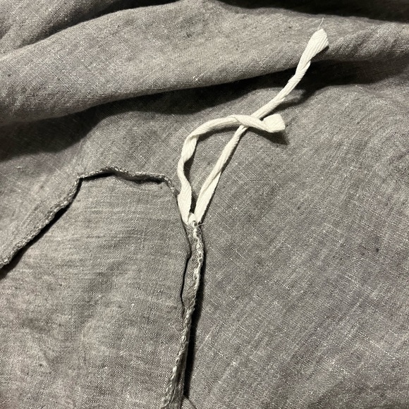 Gently Used Restoration Hardware Linen Duvet Cover - King/Cal King Graphite - Picture 9 of 9